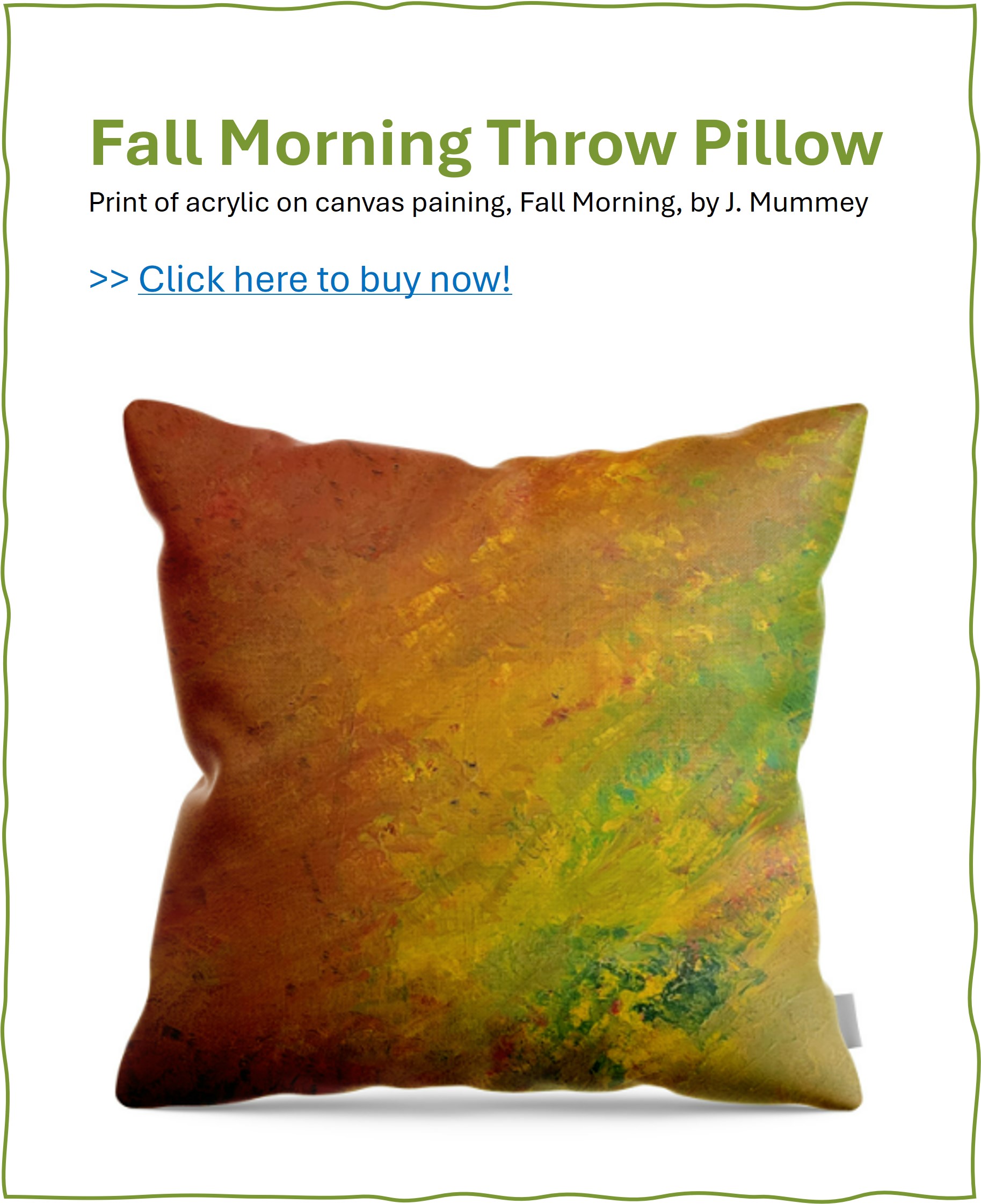 Fall Morning Throw Pillow