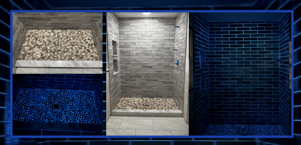 Glow in the dark grout